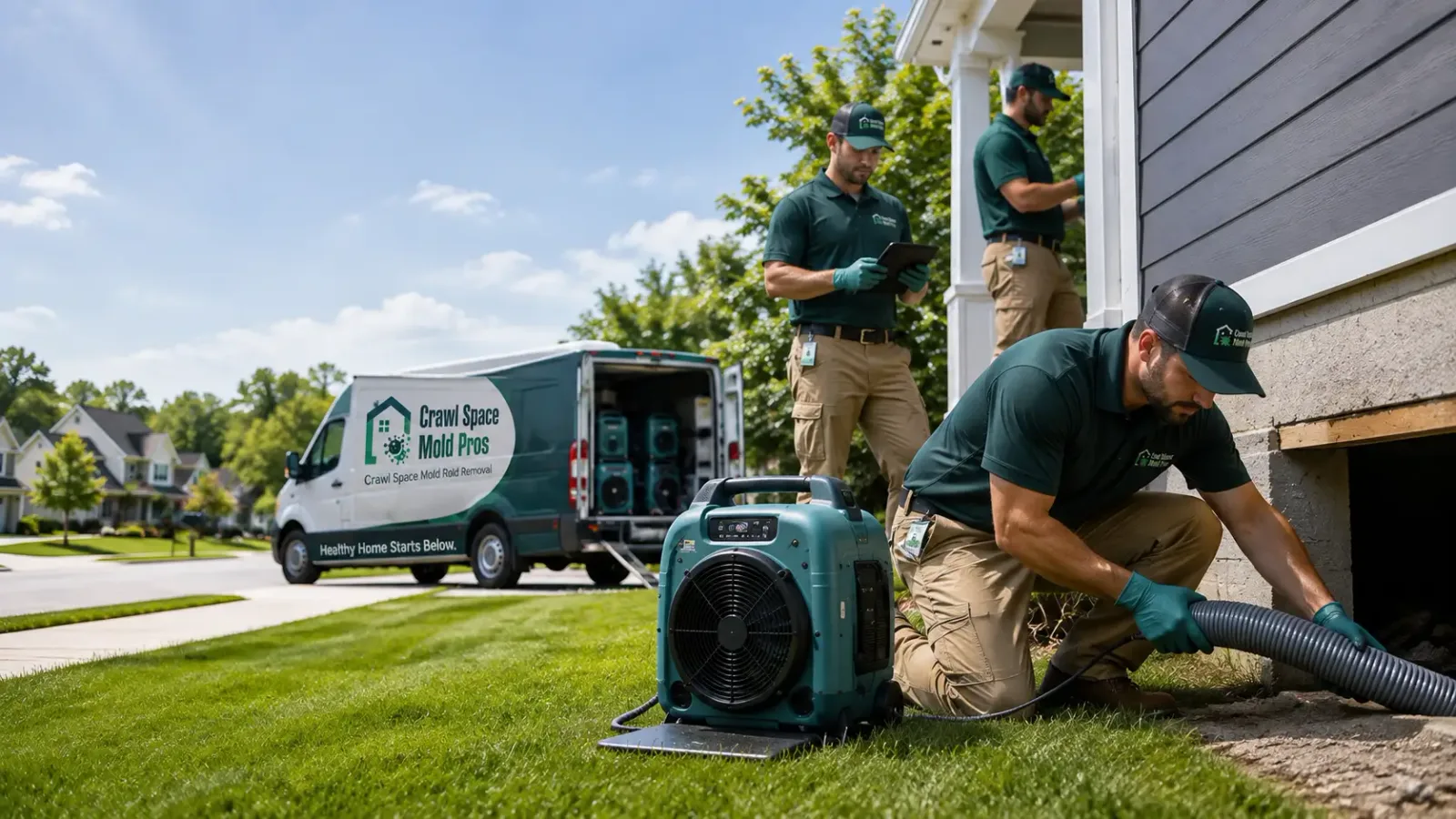 Crawl Space Mold Removal in Peck, MI
